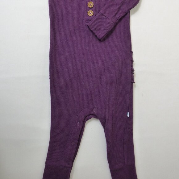 Posh Peanut Waffle Romper & Floral Bubble Set, Size 18-24 Months - Picture 3 of 7